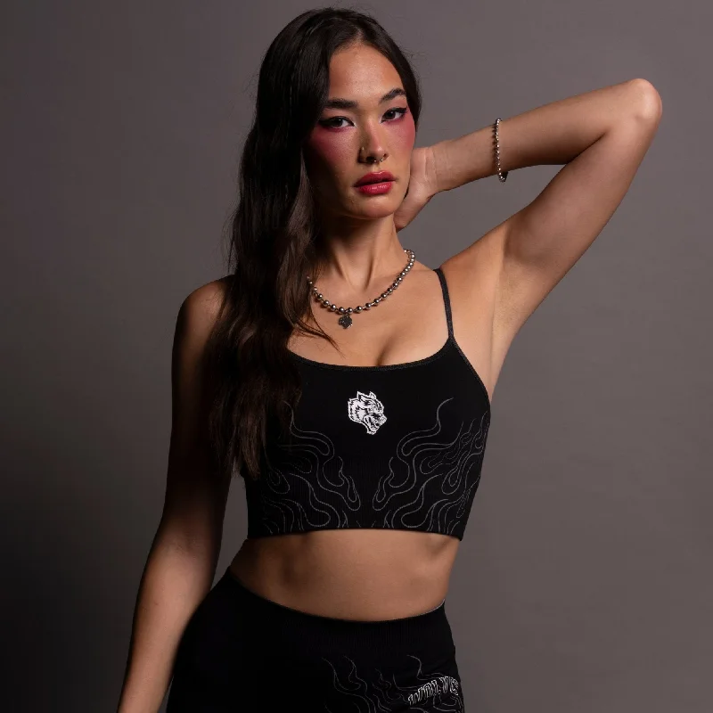 Amazing Deals Our Fire "Everson Seamless" Huxley Bra in Black