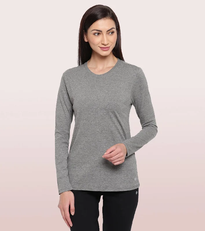 Exclusive Access Essentials Cotton Long Sleeve Crew Tee