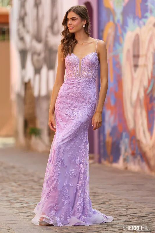 The Best Prices classic fit-and-flare dressSherri Hill 55589