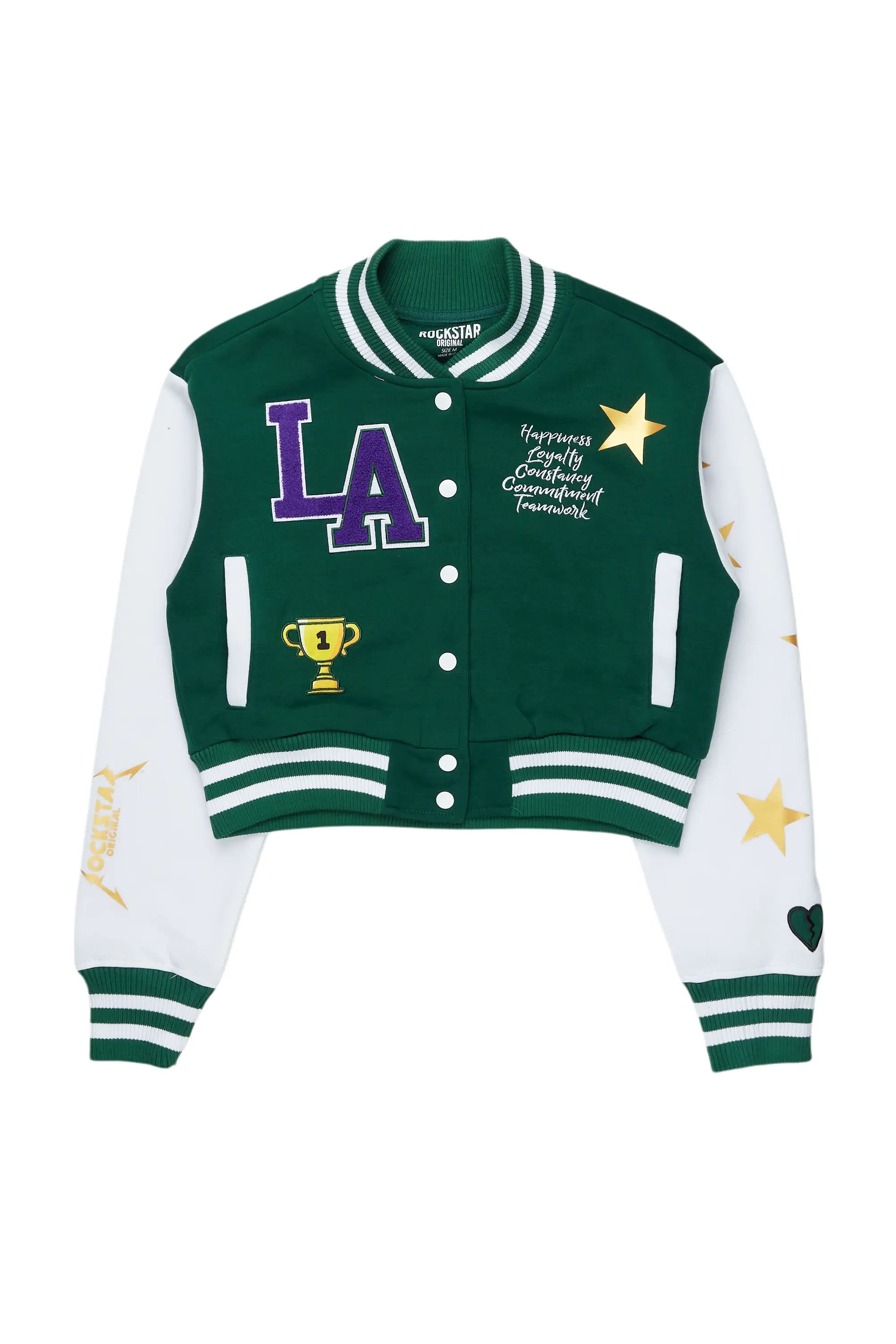 Unmissable Offer Keneka Green Varsity Jacket