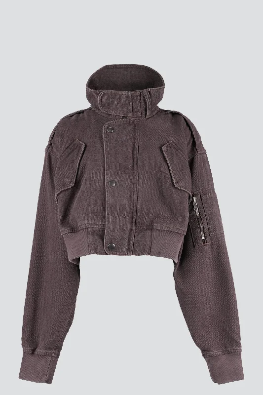 Markdowns Dark Brown Workwear Aviator Jacket