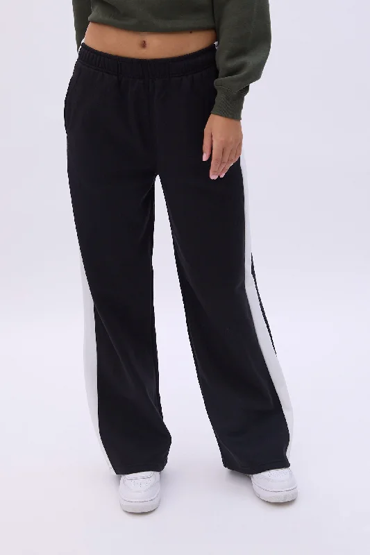 Final Markdown trendy hooded sweatshirtSide Stripe Wide Leg Sweatpants