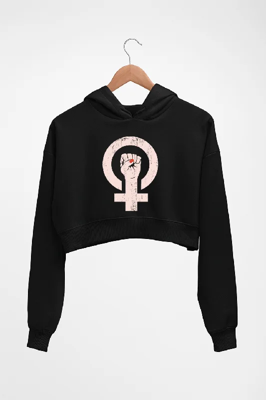 Clearance Items cool hoodieFeminist Crop HOODIE FOR WOMEN
