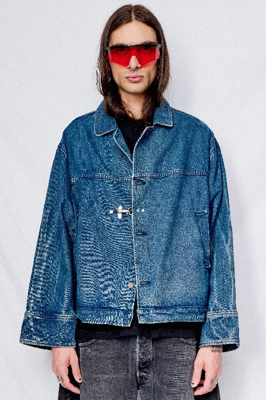 Deal of the Day Dark Indigo Denim Fireman Box Jacket