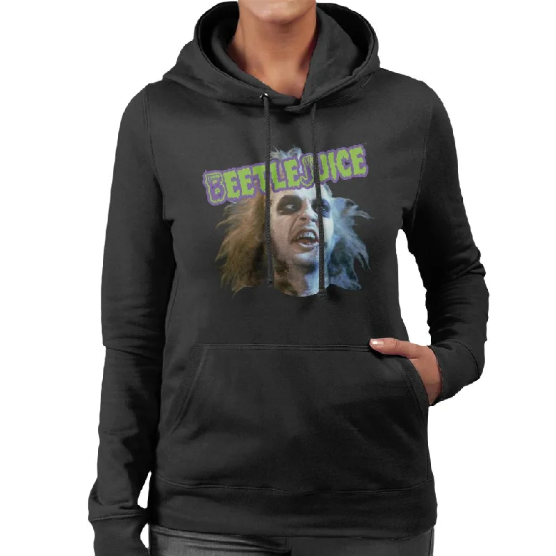 Daily Deals athletic hoodieBeetlejuice Halloween Character Head Women's Hooded Sweatshirt Daily Deals athletic hoodieBeetlejuice Halloween Character Head Women's Hooded Sweatshirt