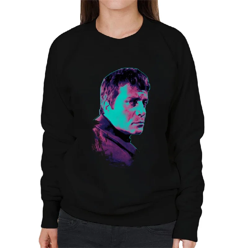 luxe gym hoodieTV Times Oliver Reed 1971 Pop Art Stylised Women's Sweatshirt