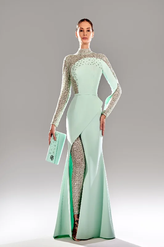 Best Seller satin dressReverie Couture SP2484