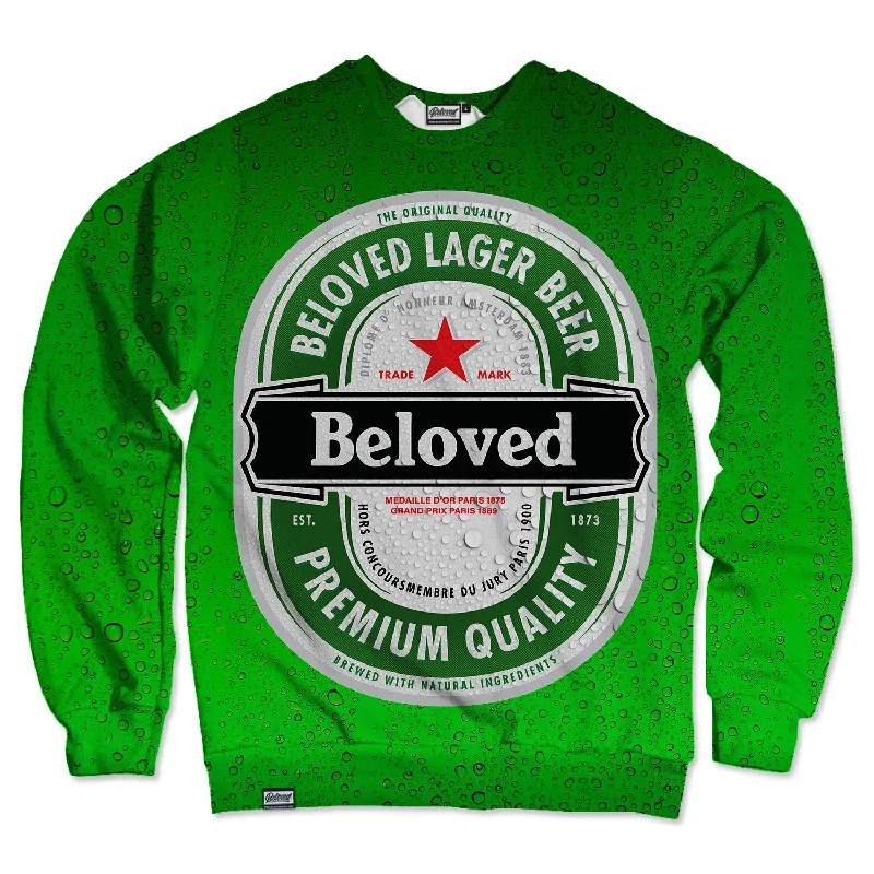 eco-friendly fitness hoodieBeloved Lager Beer Unisex Sweatshirt