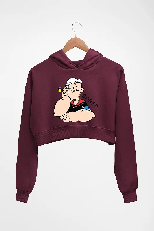 Reduced Prices fleece hoodie for winterPopeye Crop HOODIE FOR WOMEN