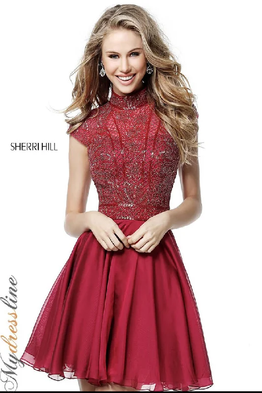 Blowout Deals floral wrap dressSherri Hill 51291