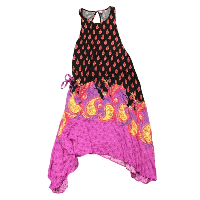 Clearance Items Dress Casual Short By Free People In Black & Pink, Size: M