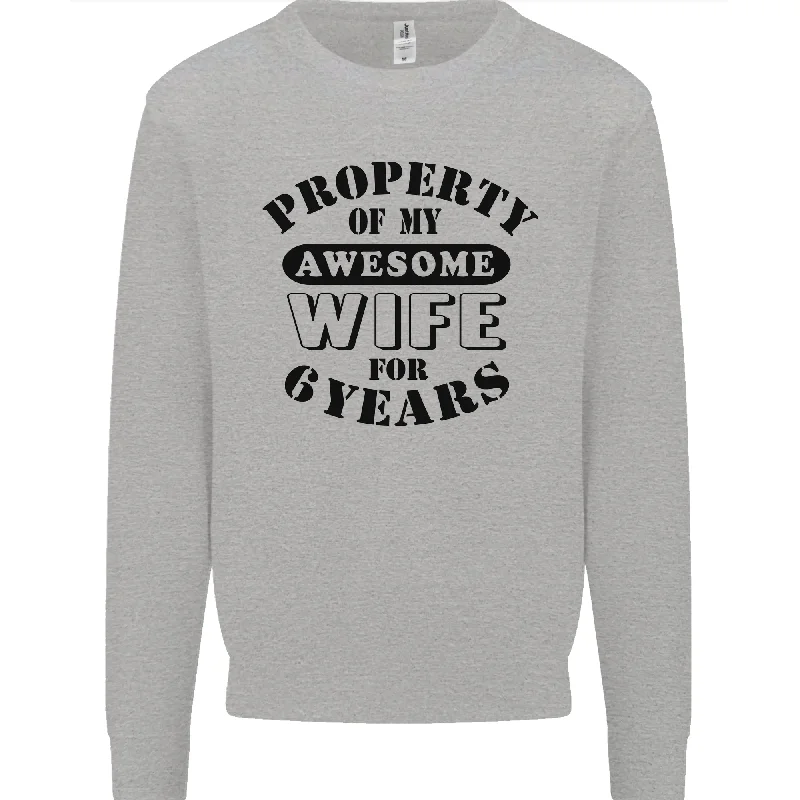 Daily Deals relaxed fit sports hoodie6th Wedding Anniversary 6 Year Funny Wife Mens Sweatshirt Jumper Daily Deals relaxed fit sports hoodie6th Wedding Anniversary 6 Year Funny Wife Mens Sweatshirt Jumper