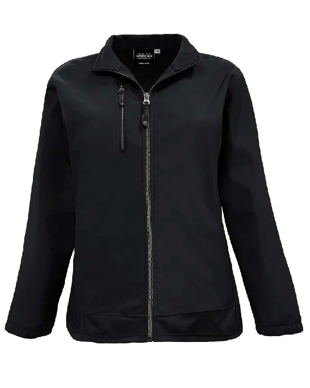 All American Clothing Co. - Women's 3 Layers Soft Shell Full Zip Jacket