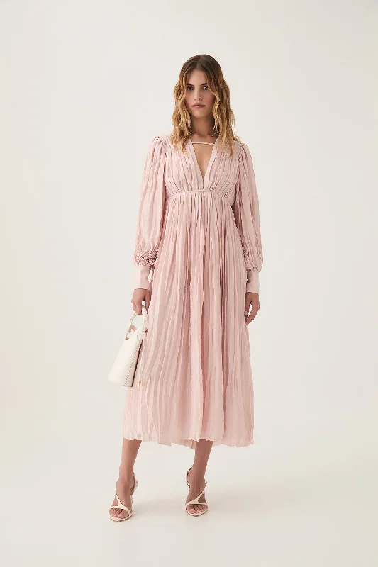 elegant shift dressCatalyst Pleated Midi Dress