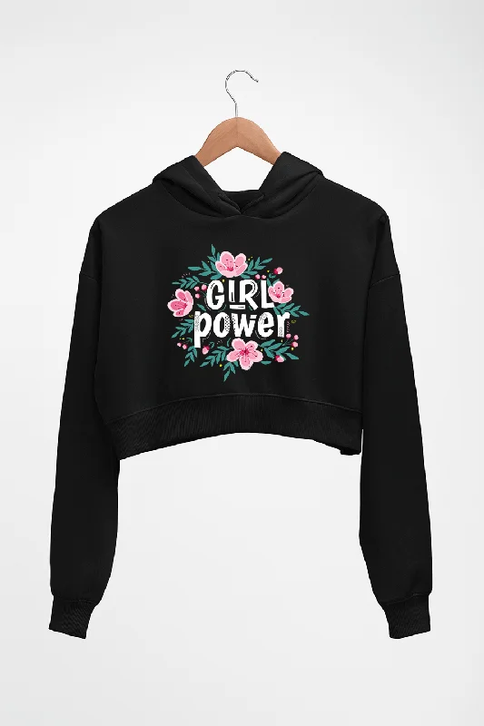 Price Drop minimalist hooded sweatshirtFeminist Girl Power Crop HOODIE FOR WOMEN