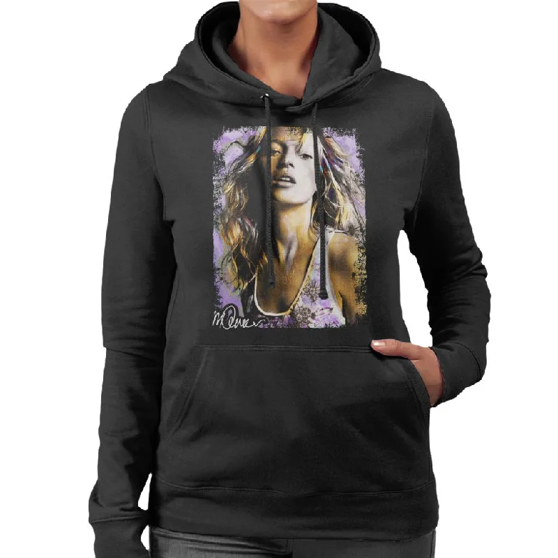 Extra Discounts loose fit sports sweatshirtSidney Maurer Original Portrait Of Kate Moss Pastel Women's Hooded Sweatshirt Extra Discounts loose fit sports sweatshirtSidney Maurer Original Portrait Of Kate Moss Pastel Women's Hooded Sweatshirt