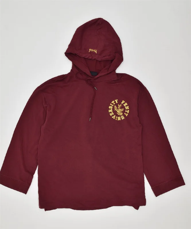 Reduced Prices trendy zip-up hoodiePUMA Womens By Rihanna Graphic Hoodie Jumper UK 14 Large Burgundy Cotton Reduced Prices trendy zip-up hoodiePUMA Womens By Rihanna Graphic Hoodie Jumper UK 14 Large Burgundy Cotton