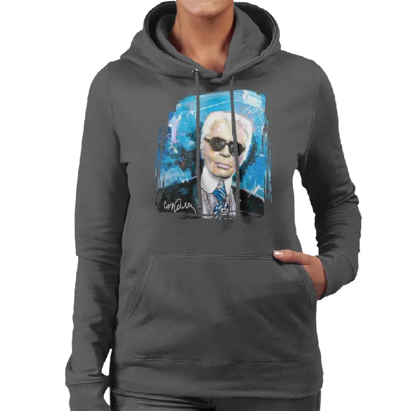 Super Sale performance workout sweatshirtSidney Maurer Original Portrait Of Karl Lagerfeld Women's Hooded Sweatshirt Super Sale performance workout sweatshirtSidney Maurer Original Portrait Of Karl Lagerfeld Women's Hooded Sweatshirt