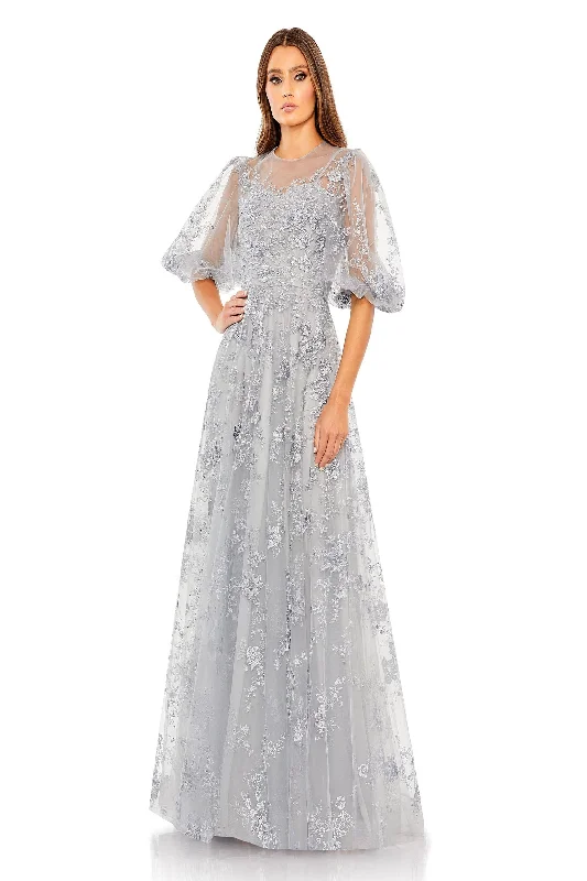 Warehouse Sale puff sleeve dressMac Duggal 50671