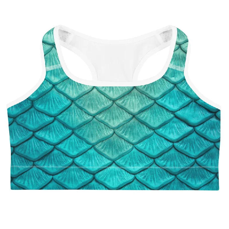 Hurry In Sea Sapphire Sports Bra
