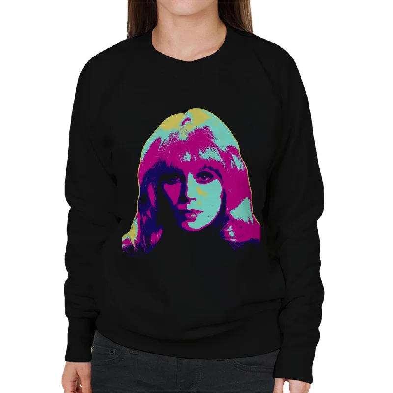 urban sports sweatshirtTV Times Joanna Lumley Sapphire And Steel 1979 Pop Art Stylised Women's Sweatshirt