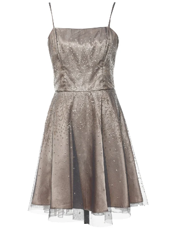 Limited Quantity Paisley Print Evening Dress - M