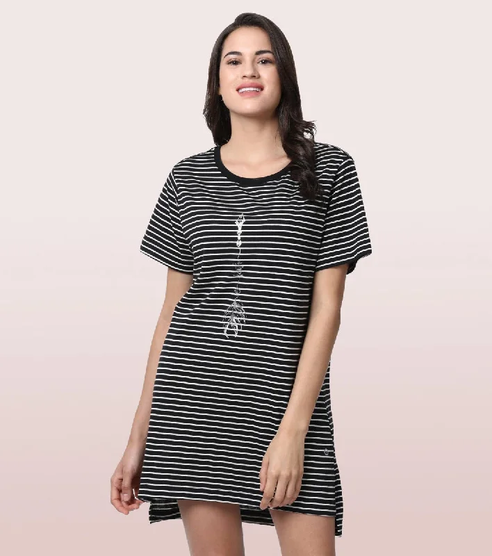 Black with Ivory Stripe