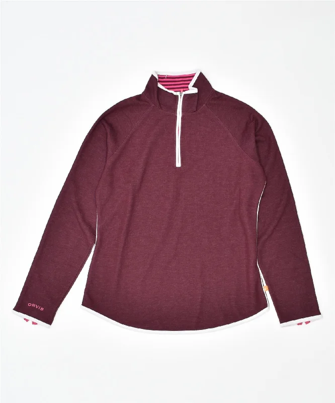 Don’t Miss Out warm pullover hoodieORVIS Womens Zip Neck Sweatshirt Jumper UK 10 Small Burgundy Polyester Don’t Miss Out warm pullover hoodieORVIS Womens Zip Neck Sweatshirt Jumper UK 10 Small Burgundy Polyester