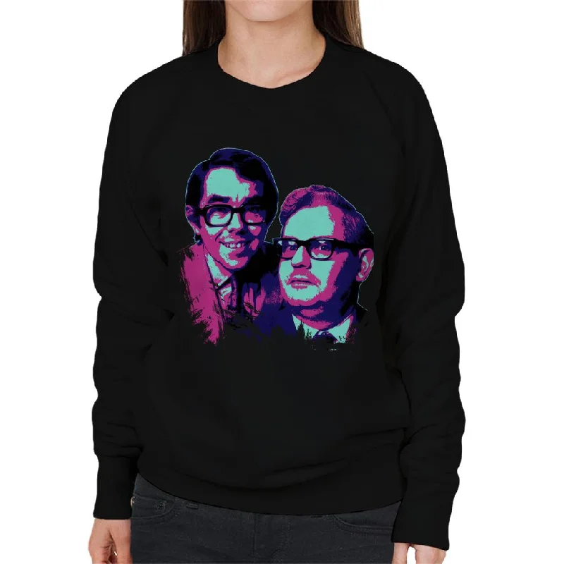 bold workout sweatshirtTV Times Two Ronnies Comedy Duo 1969 Pop Art Stylised Women's Sweatshirt