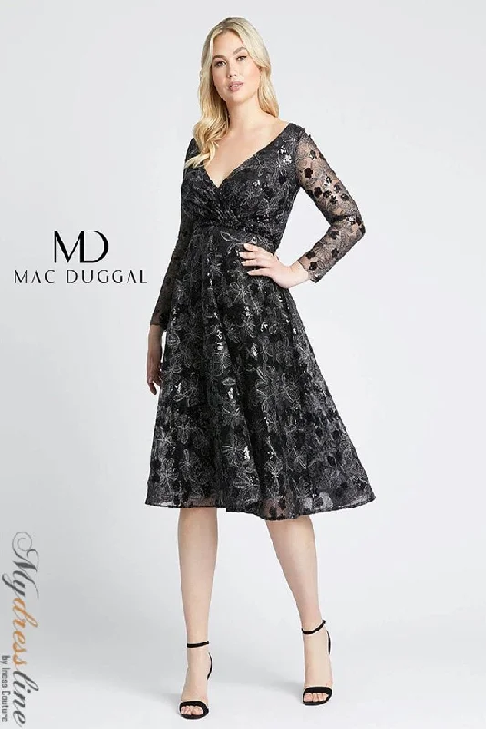 Price Reduction vintage-inspired dressMac Duggal 67541