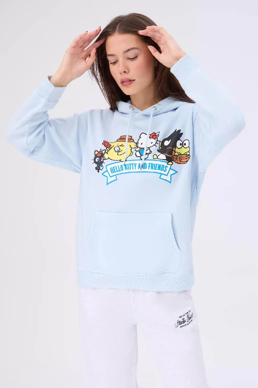 warm pullover hoodieHello Kitty And Friends Graphic Hoodie