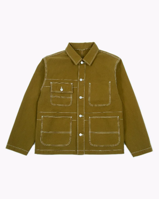 Super Savings Overdyed Chore Coat - Moss