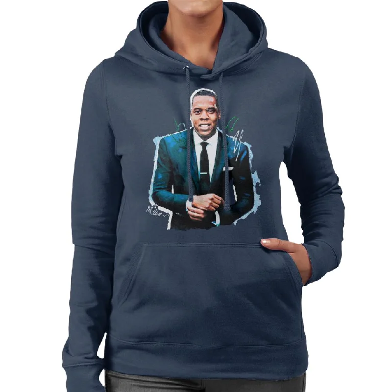 Don’t Miss Out graphic gym sweatshirtSidney Maurer Original Portrait Of Jay Z Suit Women's Hooded Sweatshirt
