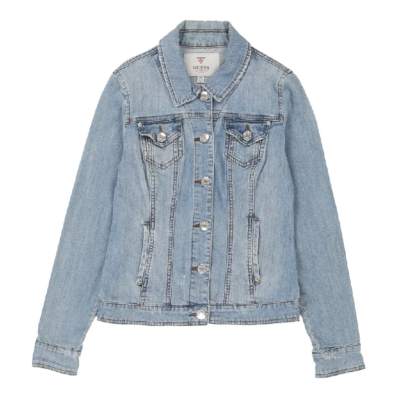 Can't Miss Guess Denim Jacket - Medium Blue Cotton