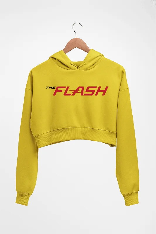 Fantastic Offers fashion hoodieFlash Superhero Crop HOODIE FOR WOMEN