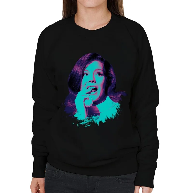 performance hoodie for gymTV Times Diana Rigg Pop Art Stylised Women's Sweatshirt