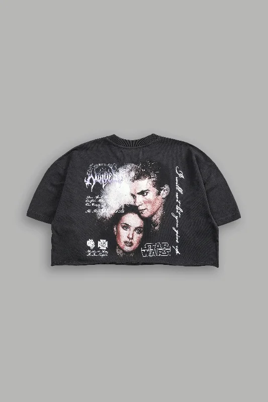 Low Prices Forbidden Love Oversized "Grunge" (Cropped) Tee in Wolf Gray