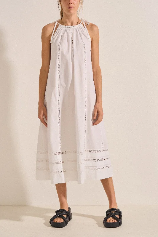 textured dressGriffin Crochet Poplin Dress