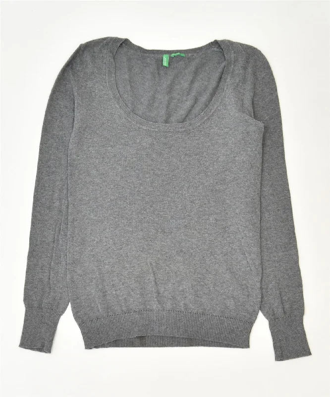 Value Deals graphic hoodieBENETTON Womens Boat Neck Jumper Sweater UK 6 XS Grey Cotton Classic Value Deals graphic hoodieBENETTON Womens Boat Neck Jumper Sweater UK 6 XS Grey Cotton Classic