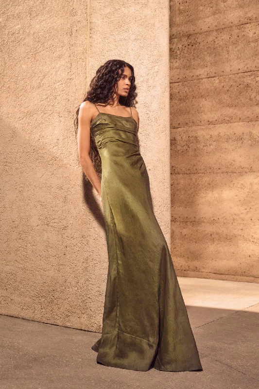 casual knit dressClarice Draped Maxi Dress