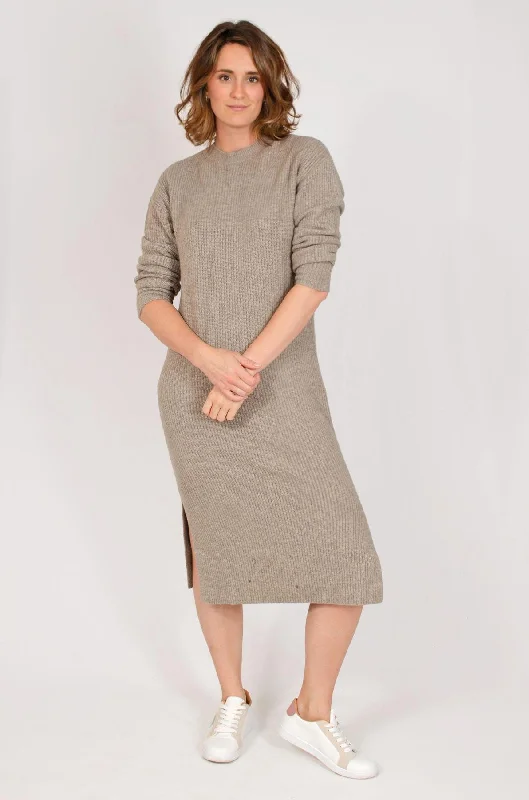 Special Savings Ribbed Knit Midi Dress