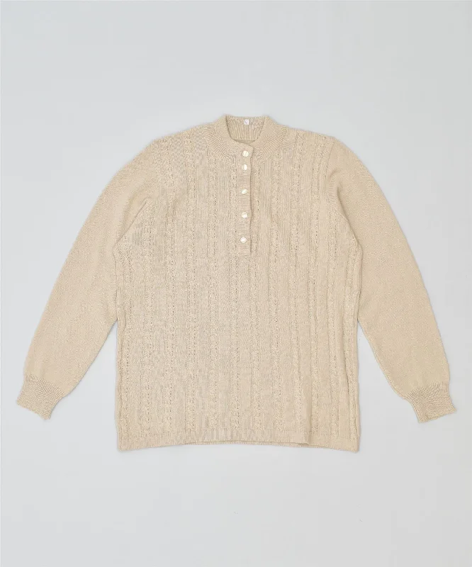 Weekend Special performance hoodieVINTAGE Womens Crew Neck Jumper Sweater UK 16 Large Beige