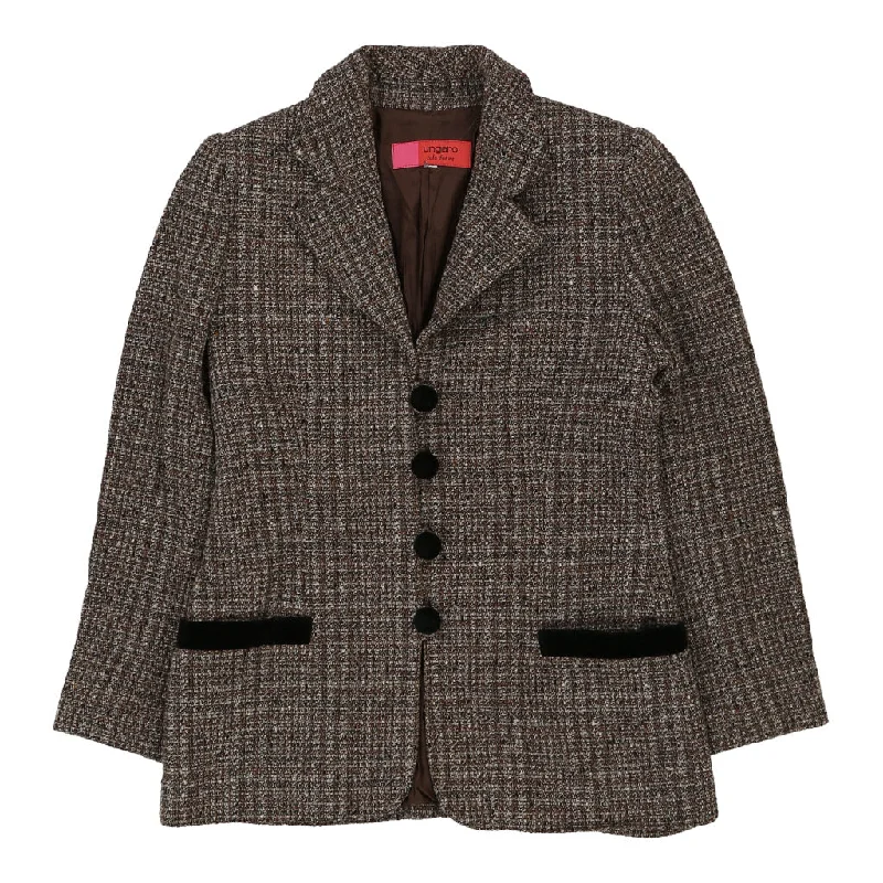 Anniversary Sale Ungaro Blazer - Small Brown Wool Blend