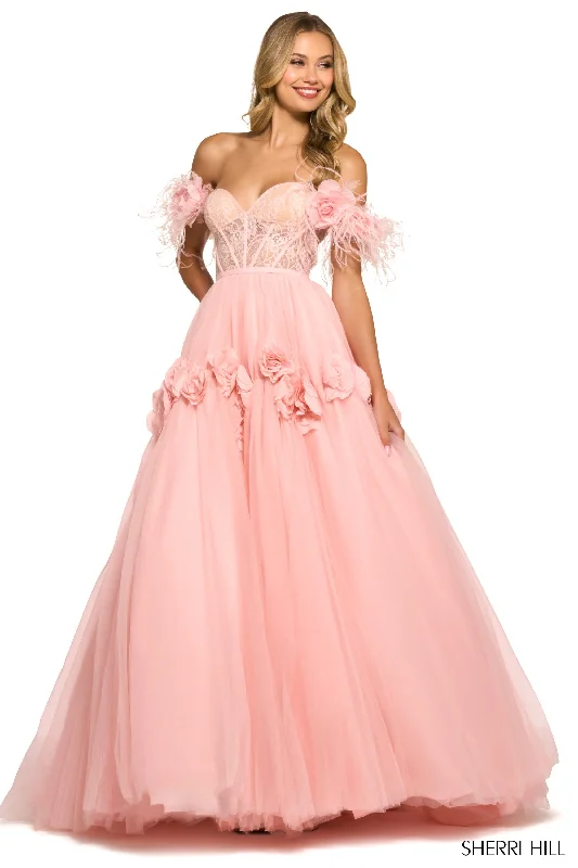 Deep Discounts satin dressSherri Hill 55429