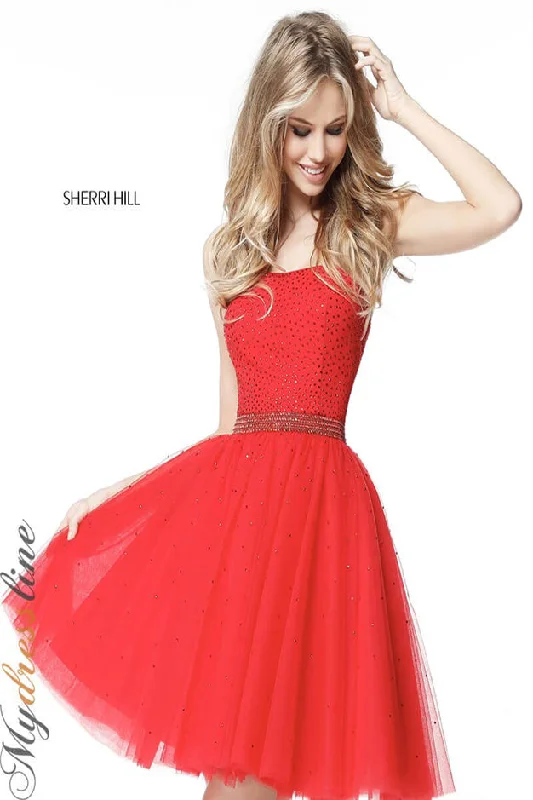 Savings Galore chic wrap dressSherri Hill 51327