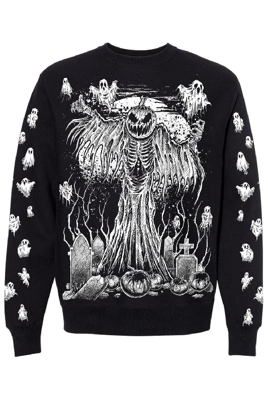 Mega Sale Pumpkin Reaper Sweatshirt [Ghost Sleeves]