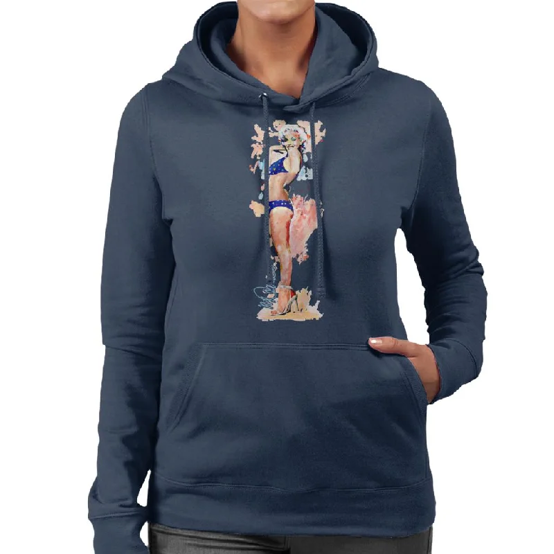 Now or Never trendy gym wear hoodieSidney Maurer Original Portrait Of Marilyn Monroe Bikini Heels Women's Hooded Sweatshirt Now or Never trendy gym wear hoodieSidney Maurer Original Portrait Of Marilyn Monroe Bikini Heels Women's Hooded Sweatshirt