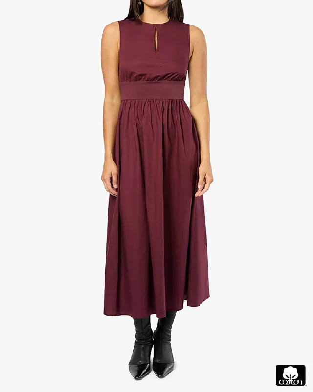 chic wrap dressKeyhole Midi Dress