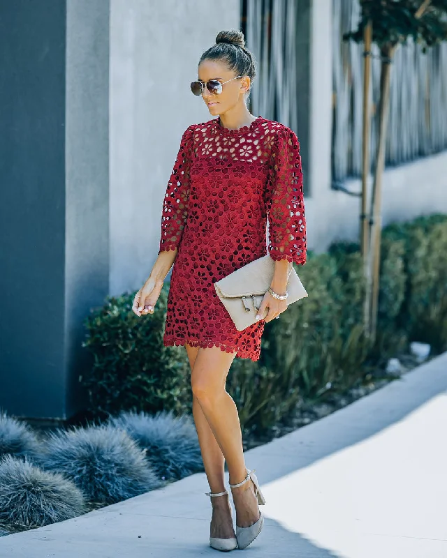 trendy wrap dressCecily Crochet Shift Dress - FINAL SALE