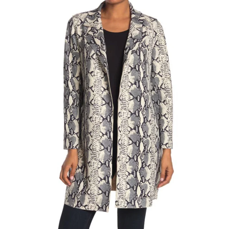 Love Token Leopard Print Faux Suede Jacket